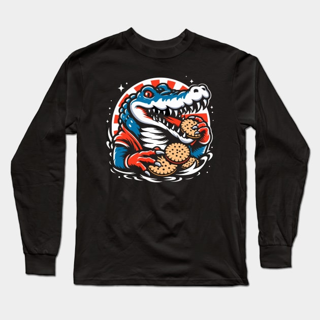 Crocodile-taste the biscuit Long Sleeve T-Shirt by Rizstor